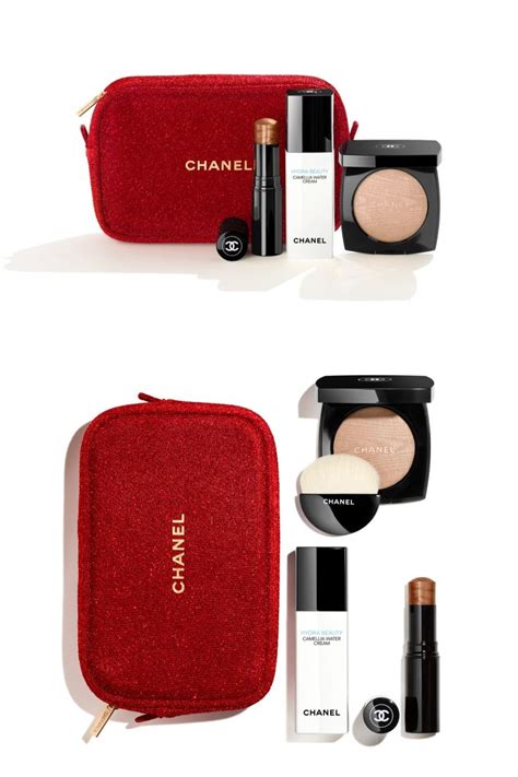 make up set chanel|Chanel gift set with pouch.